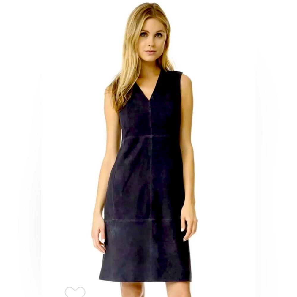 VINCE 100% Goat Leather Dress
